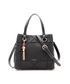 MioFIRANO カジュアルシッククロスラインハンドバッグ 2WAY チャーム付き　FIRANO フィラノ