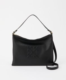 russet エンボスモノグラム ソフトレザーショルダーバッグ(CE-1547)