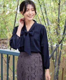 Tiaclasse 【新色追加・洗える】リボンタイブラウス