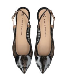 INTER-CHAUSSURES 【FABIO RUSCONI】異素材コンビポインテッドバックバンド