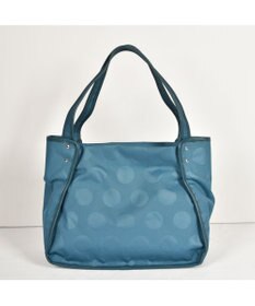 Y'SACCS ヒートエンボス ポルカドットトート Mサイズ