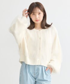 earth music&ecology チュールレイヤードカーディガン