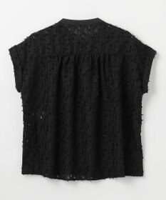 ANY 【洗濯機可】フェザーカットジャガードブラウス