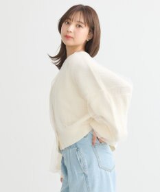 earth music&ecology チュールレイヤードカーディガン