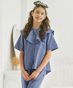 組曲 KIDS 【150-160㎝】パピヨンラッフル ブラウス