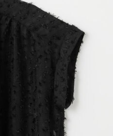 ANY 【洗濯機可】フェザーカットジャガードブラウス