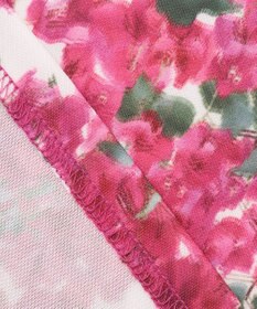 23区GOLF 【WOMEN】【接触冷感・UVケア・吸水速乾】ブーゲンビリア柄 ポロシャツ