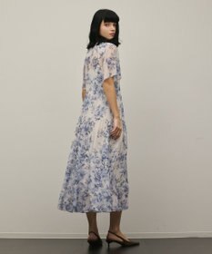 GRACE CONTINENTAL フラワープリントシャツフレアワンピース