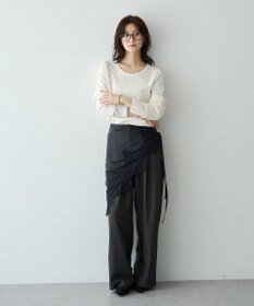 YECCA VECCA 【2点SET】レイヤードストレートパンツ