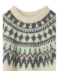 AMERICAN HOLIC フェアアイル柄ニットプルオーバー