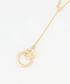 J.PRESS LADIES 【3way】ダブルリングラリエット ネックレス