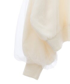 earth music&ecology チュールレイヤードカーディガン