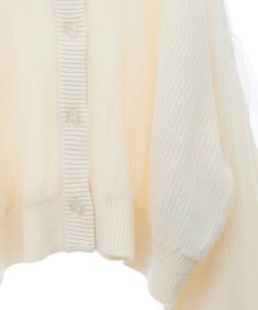 earth music&ecology チュールレイヤードカーディガン