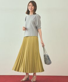 ANY SIS 【UVカット・アンチピリング・洗える】ウーステッドエステル  プリーツスカート