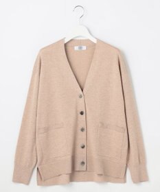 J.PRESS LADIES L 【季節の変わり目に】Vis/Peスパーク ニット Vネック カーディガン