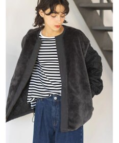 AMERICAN HOLIC キルポカリバーシブルキルティングミディコート