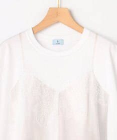 組曲 S 【先行予約・WEB限定】トロンプルイユ レースキャミソール Ｔシャツ
