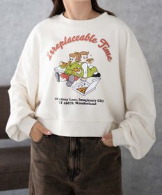 WEGO イラストプルオーバースウェット