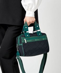 LeSportsac MINI SATCHEL BAG/ディープネイビーキルト