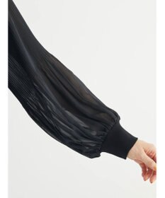 Green Parks プリーツ袖ニットプルオーバー