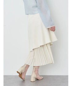 earth music&ecology プリーツドッキングスカート
