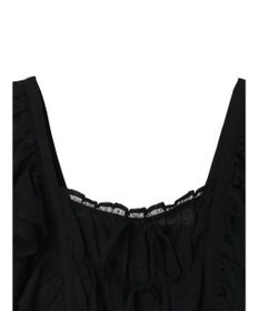 earth music&ecology フロッキードットフリルビスチェ