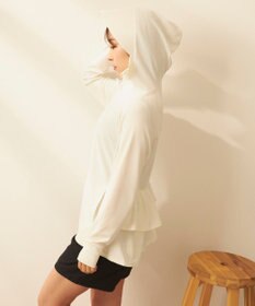 OP／FILA 【ocean pacific】フェイスガード付き バックフリル ラッシュガードパーカー