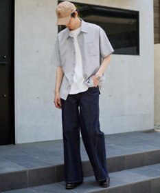 WEGO クロップドSSサッカーストライプシャツ