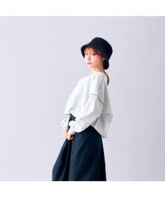 MOONBAT 【洗える】estaa アンゴラ風バケットハット