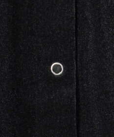 #Newans 【洗濯機可／ 前後着用可】 ギャザースリーブシアーベロアカーディガン