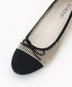 steppi ラウンド バイカラー バレエ パンプス