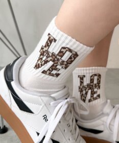 WEGO LOVEロゴソックス