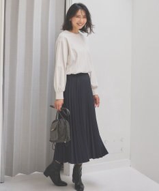 ANY 【10色展開/ウエストゴム】ウーリッシュフラノ プリーツスカート