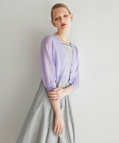 TOCCA 【美人百花掲載】SHEER BUBBLE KNIT ニットカーディガン