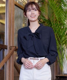 Tiaclasse 【新色追加・洗える】リボンタイブラウス