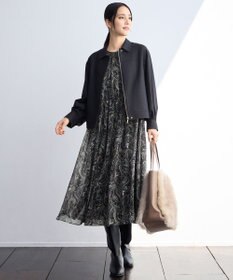 自由区 L 【17号サイズまで展開・SHIHOさん着用】デニムライクツイル ジャケット