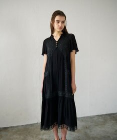 GRACE CONTINENTAL レースコンビカフタンワンピース