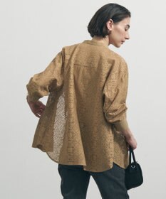 UNFILO ブロックレース バンドカラーシャツ