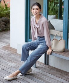 Tiaclasse 【新色追加・洗える】リボンタイブラウス