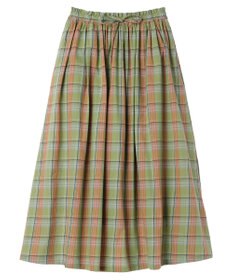 CRAFT STANDARD BOUTIQUE チェックギャザーロングスカート