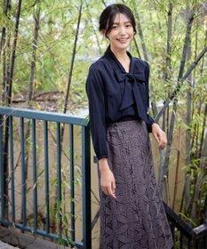 Tiaclasse 【新色追加・洗える】リボンタイブラウス