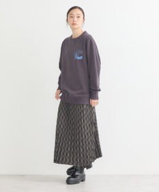 earth music&ecology チャンピオン　ｅｍａｅプリント裏毛プルオーバー