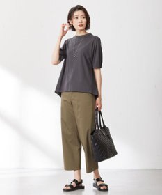 J.PRESS LADIES 【洗える】Vanyストレッチツイル セミワイド パンツ