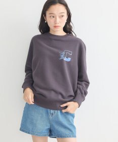 earth music&ecology チャンピオン　ｅｍａｅプリント裏毛プルオーバー