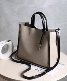 style code 【MERCURYDUO/マーキュリーデュオ】ラージポケット　2WAY ラージトートバッグ　キーリングチャーム付き