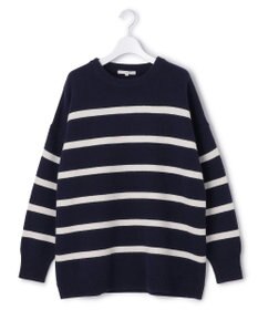 23区 S 【SLOW/一部店舗限定】ソフトウール ボーダー ニット