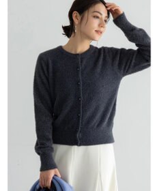 Te chichi ラメシャギークルーネックカーディガン