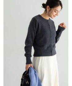 Te chichi ラメシャギークルーネックカーディガン