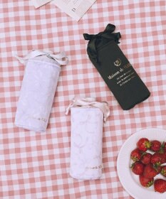 Maison de FLEUR 【保冷機能付き】サテン巾着ボトルケース