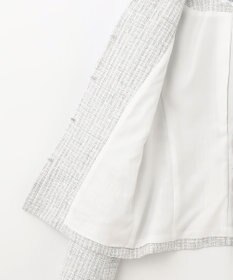 J.PRESS LADIES ファンシーツイード ノーカラー ジャケット